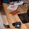 Slim Bifold Wallet in Blue Check Tweed