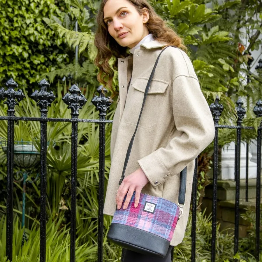 Pastel Pink Shoulder Bag with long shoulder strap