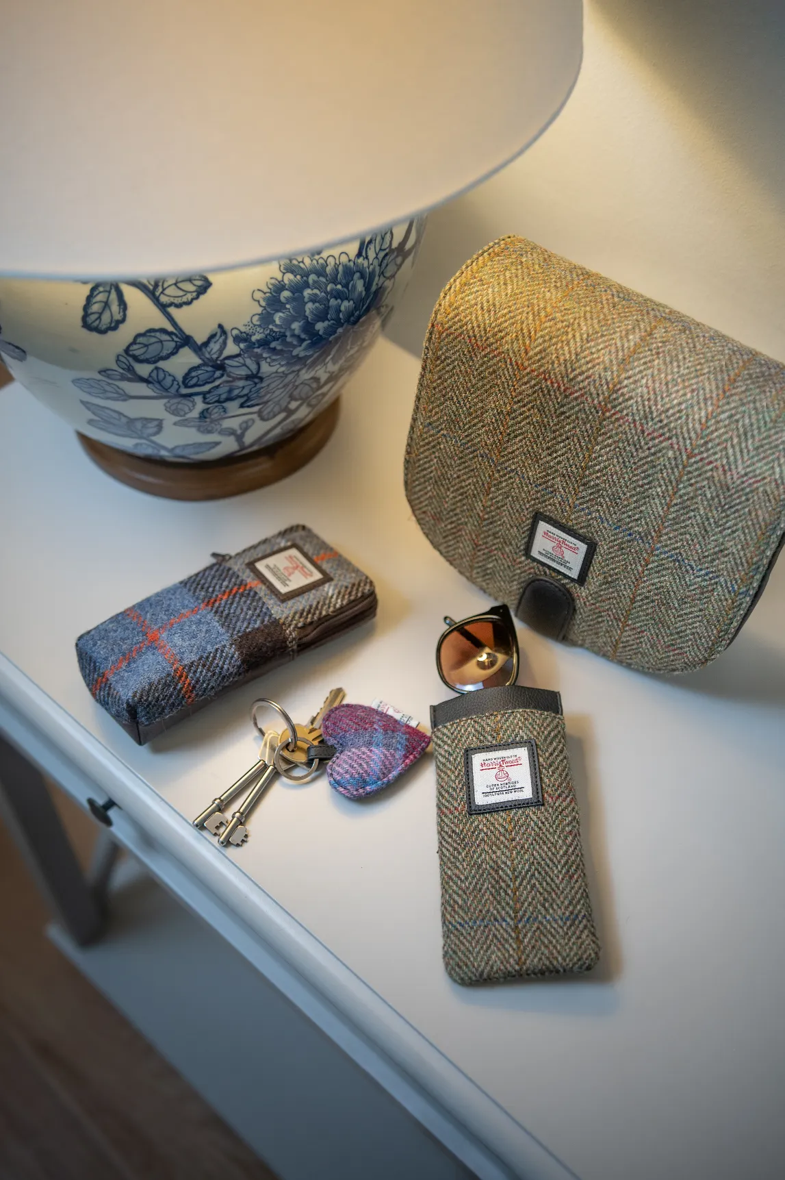 Harris Tweed Crossbody Bag and Glasses Cases