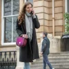 Crossbody Bag Harris Tweed Purple Check