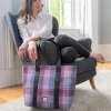 Large Shopper Bag Harris Tweed Pastel Pink