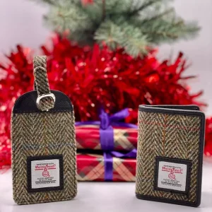 Harris Tweed Luggage Tag and Wallet