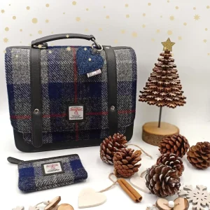 Harris Tweed Messenger Bag and Purse