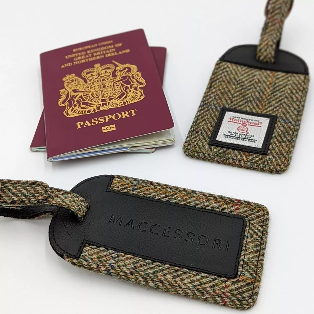 Harris Tweed Luggage Tags