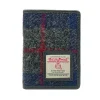 Men's Blue Check Card Holder Wallet