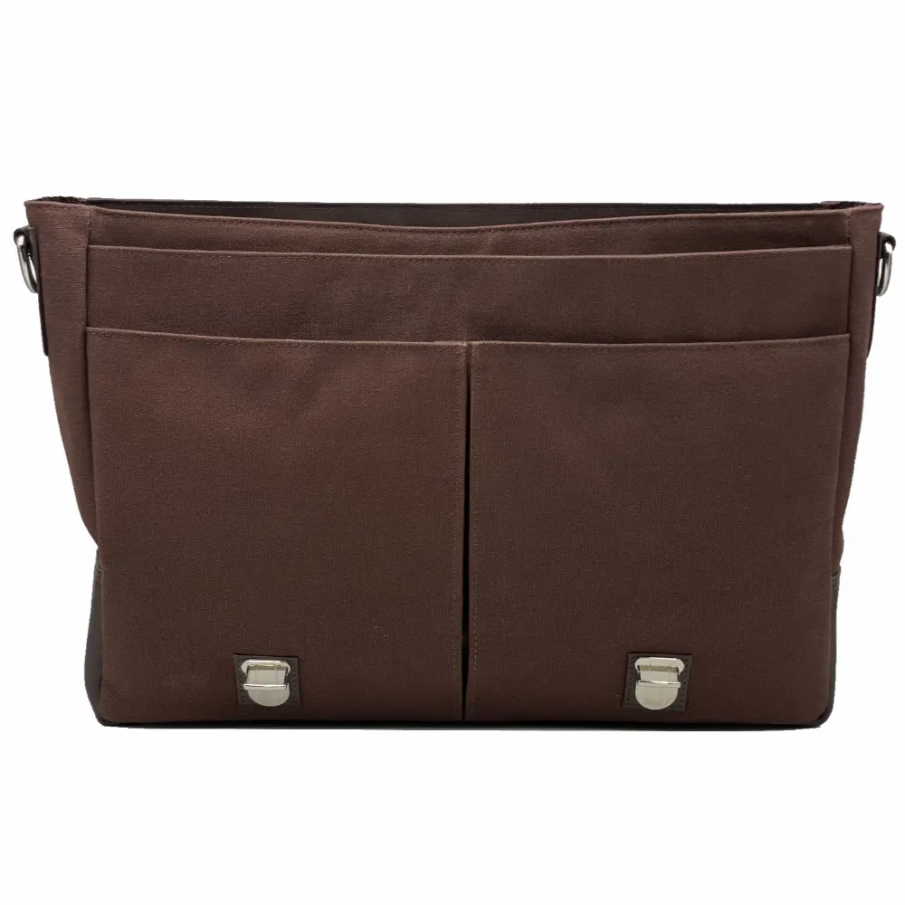 Compartments inside Men's Messenger Bag