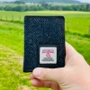 Blue Herringbone Card Holder Wallet