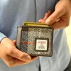 Blue/Brown Harris Tweed Bifold Wallet for Me