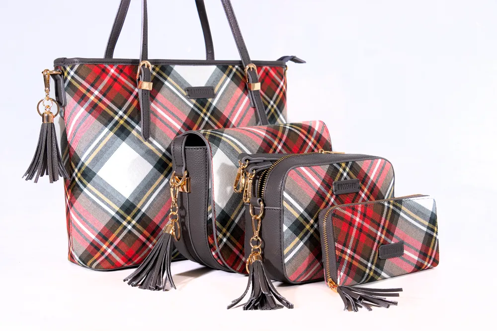 Dress Stewart Tartan Handbags