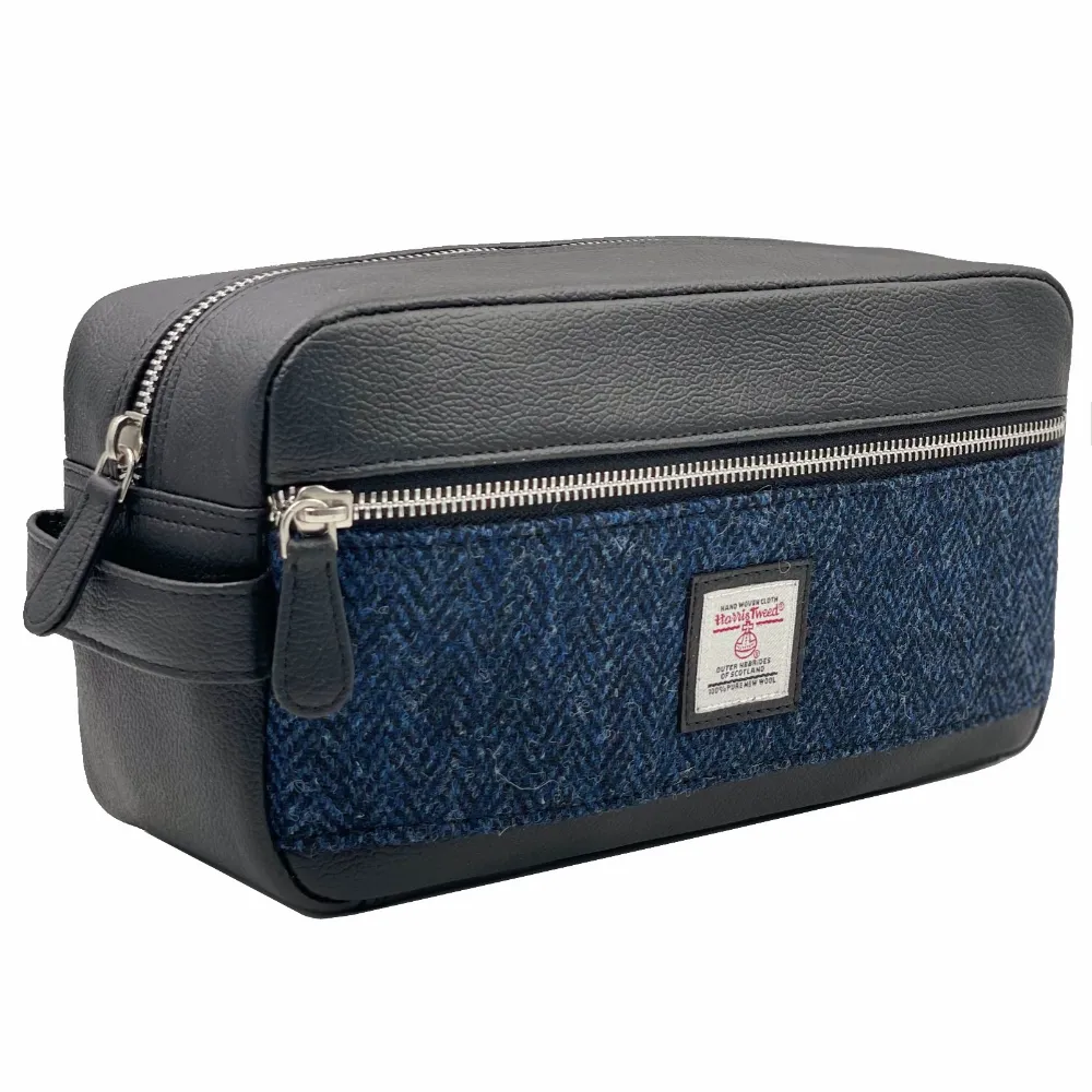 Men's Wash Bag with Handle and Zip Closure
