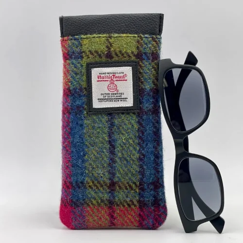 Rainbow Sunglasses Case in Harris Tweed