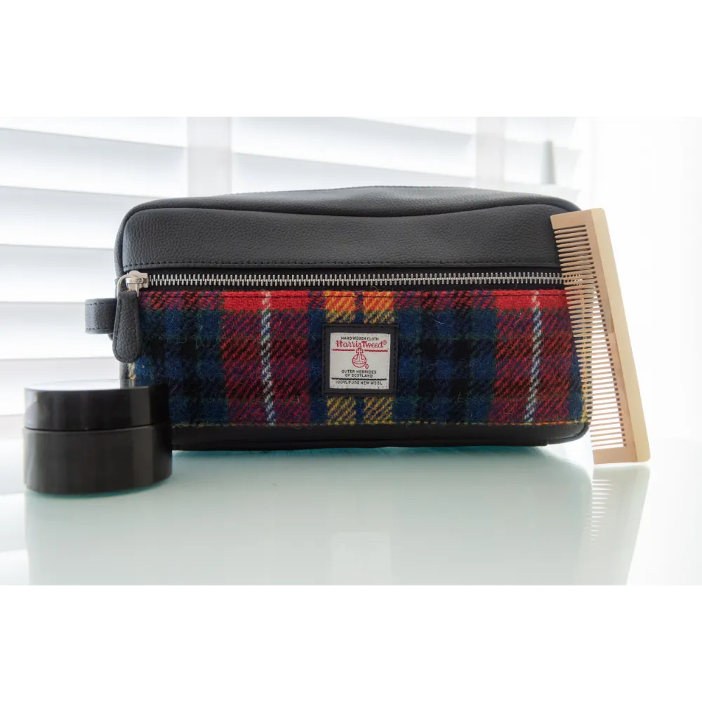 Men's Wash Bag Saffron Harris Tweed