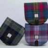 Blue Check, Pastel Pink and Blue/Pink Harris Tweed Crossbody Bags