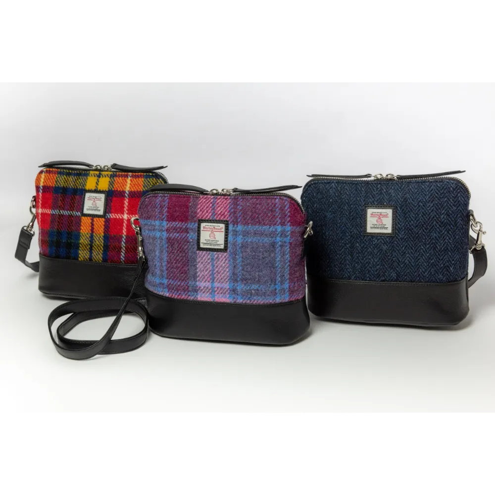 Trio of Shoulder Bag for Women in Harris Tweed colours
