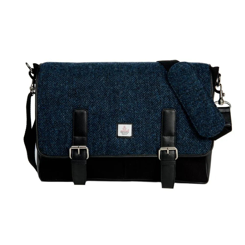 Blue Laptop Messenger Bag for Men