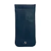 Black fine milled Italian Nappa Leather Glasses Case