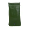 Olive Green fine milled Italian Nappa Leather Glasses Case
