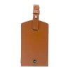 Tan Italian Leather Luggage Tag