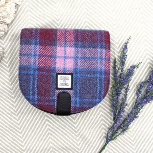 Pastel Pink Harris Tweed Crossbody Bag