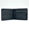Harris Tweed Bifold Coin Wallet black trim inside