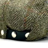 Harris Tweed Flat Cap Country Green back
