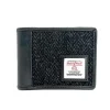 Harris Tweed Wallet Charcoal front